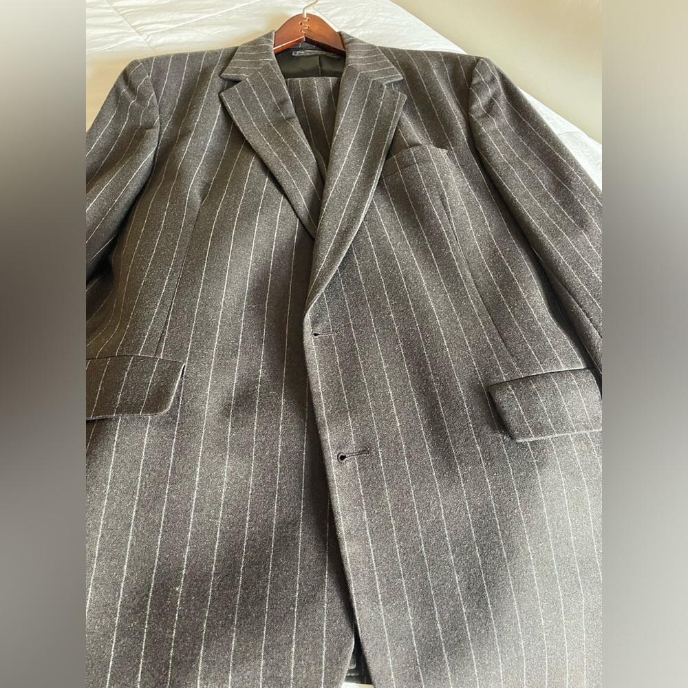Brooks Brothers Brown Wool Suit Pants 36 x 32 x Large Jacket $125